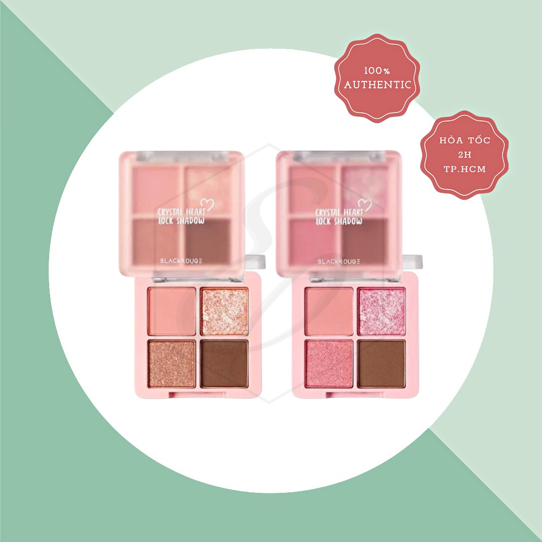 Bảng Phấn Mắt Black Rouge Crystal Heart Lock Shadow